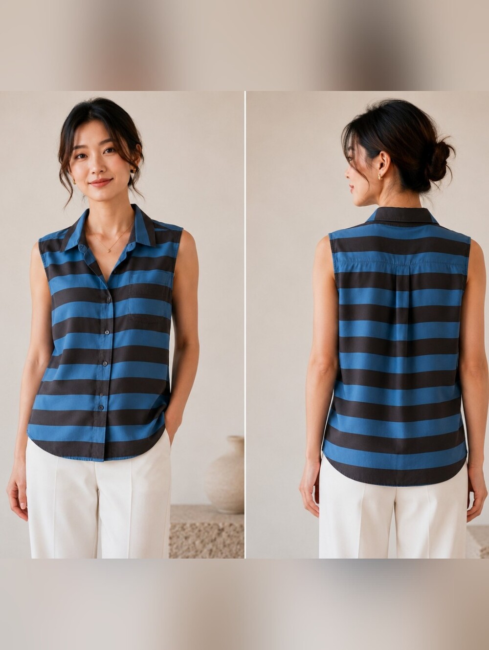 Equipment Femme sleeveless silk top, sz S/P